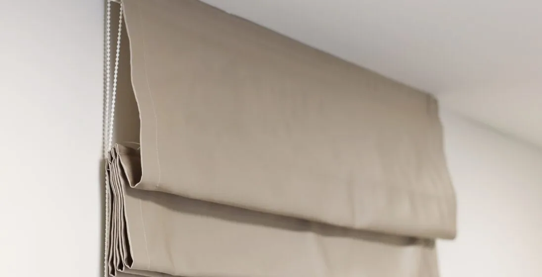 Roller blinds and pleated blinds