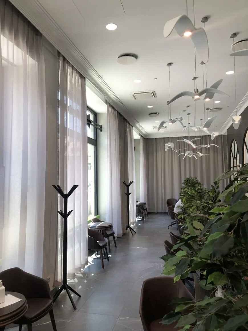 Závěsy pro Fiobanku v Andaz hotelu