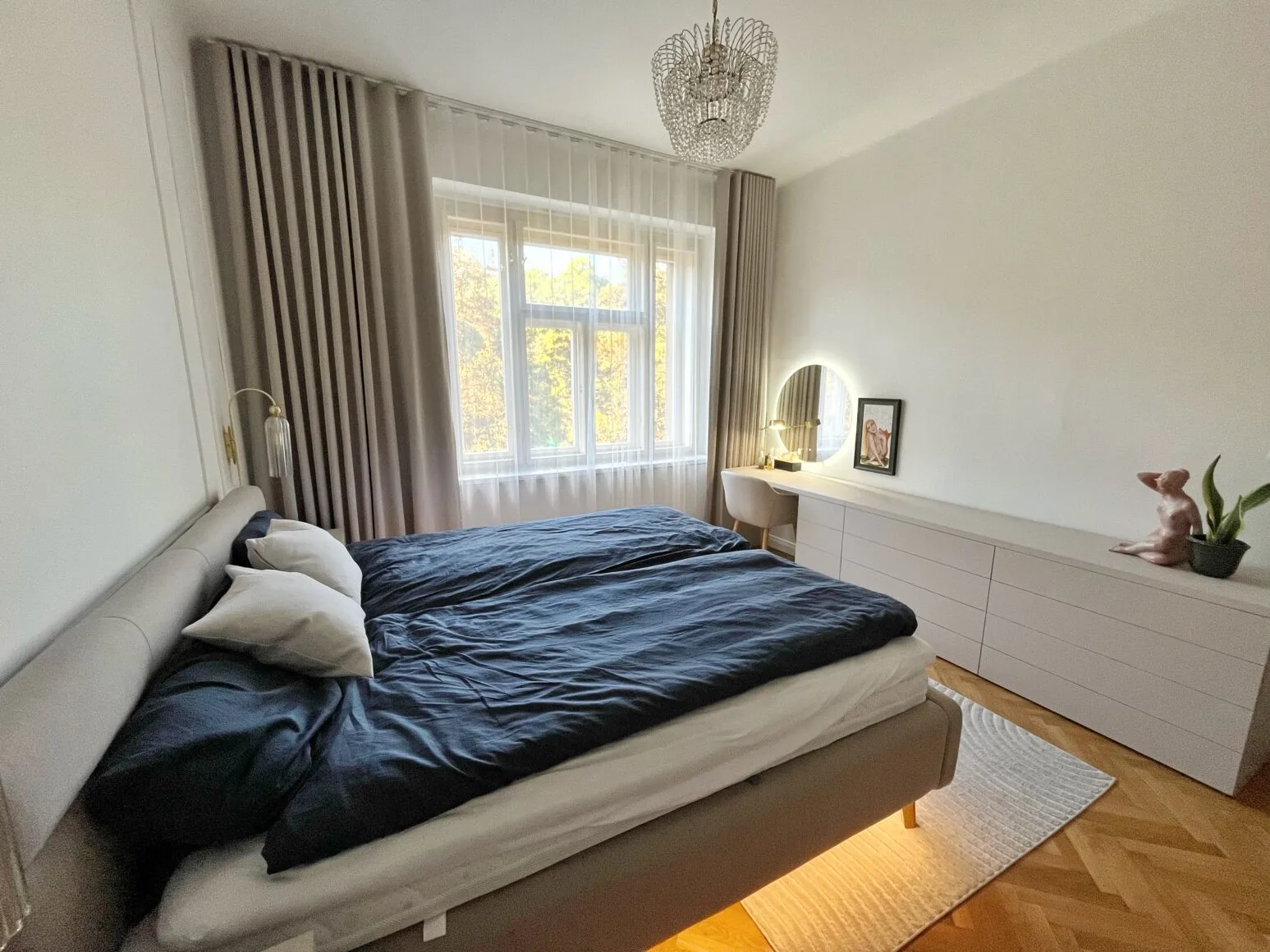 Wave závěsy do ložnice