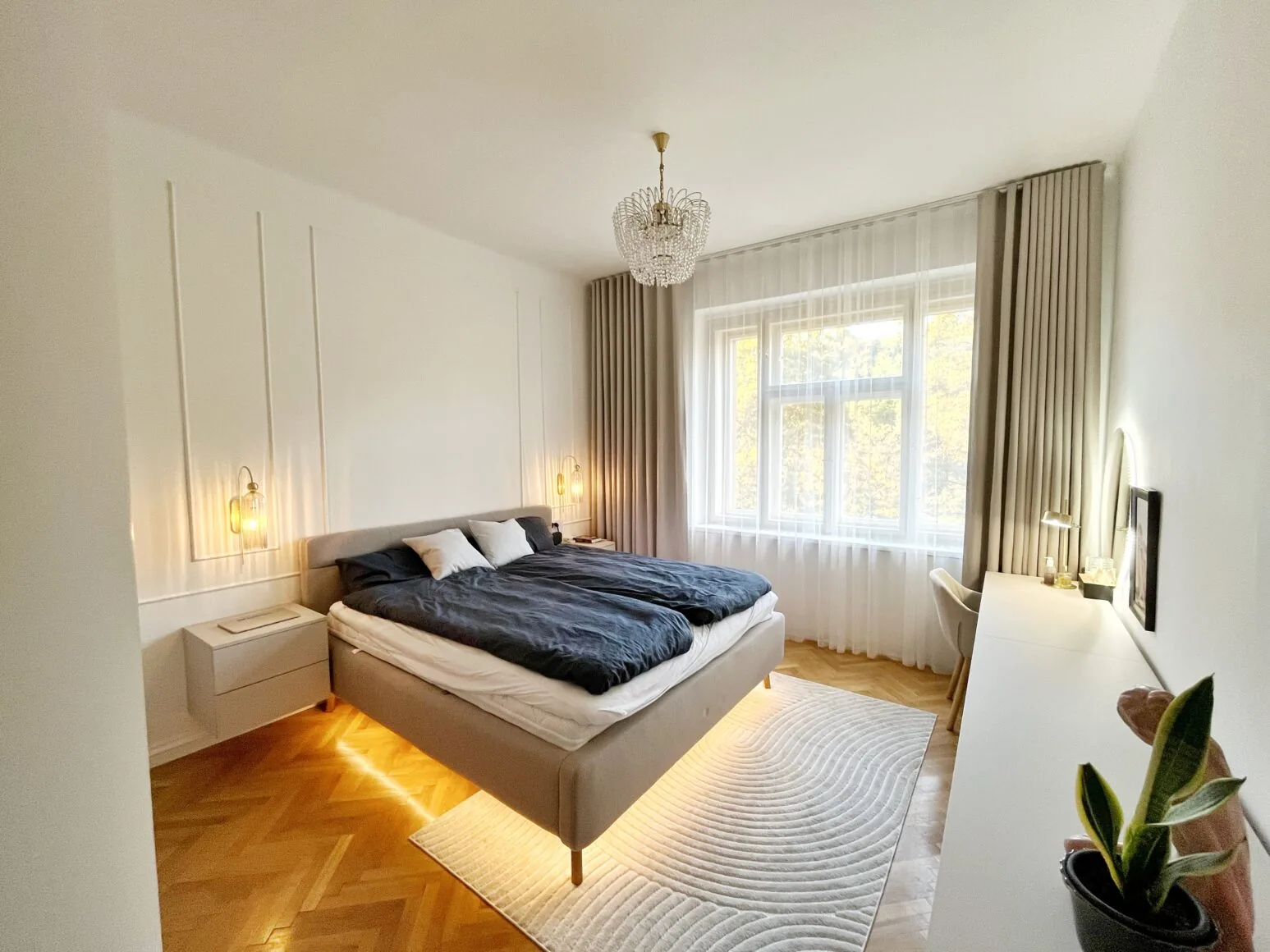 Wave závěsy do ložnice