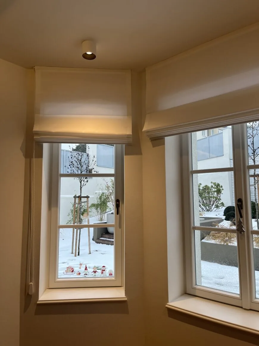 Římské rolety na míru do výklenku